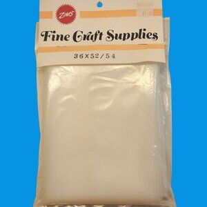 Zims Fine Craft Supplies Mesh Fabric 36x52 White